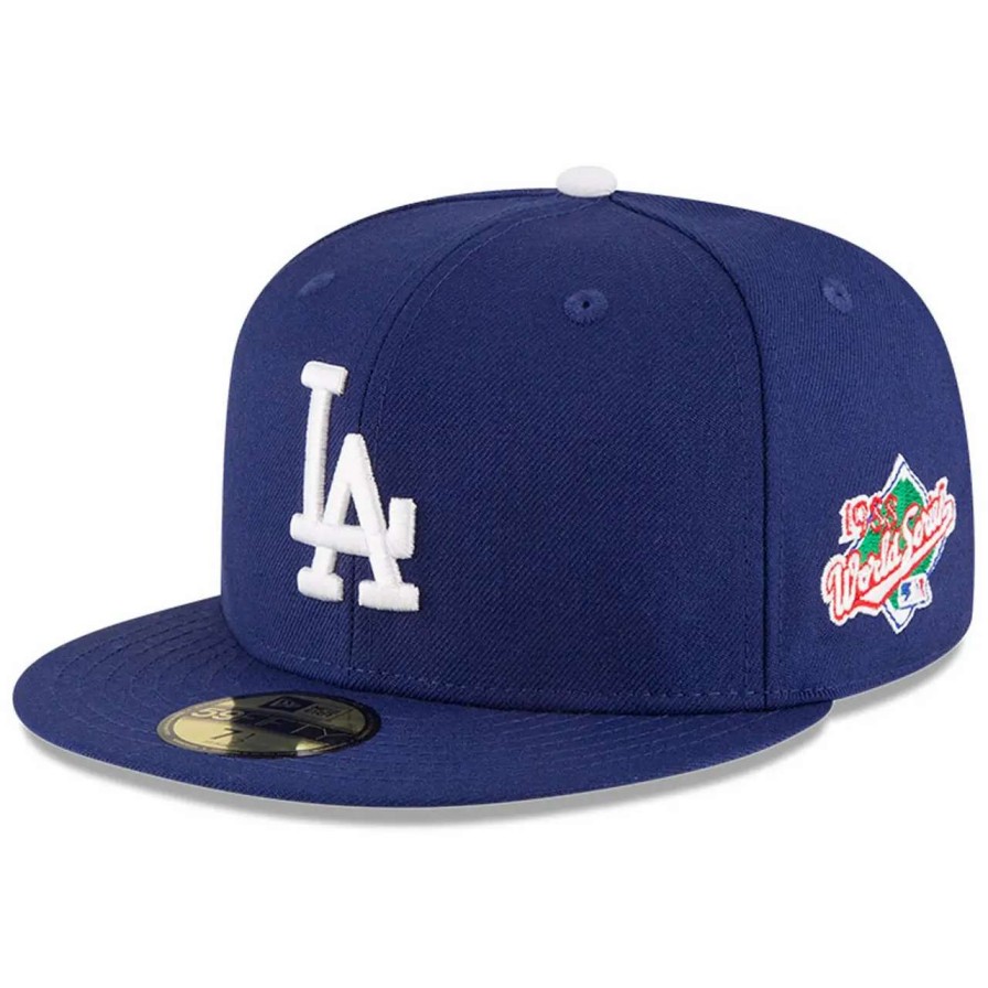 Los Angeles Dodgers Caps * | Men'S Los Angeles Dodgers New Era Royal Side Patch 1988 World Series 59Fifty Fitted Hat