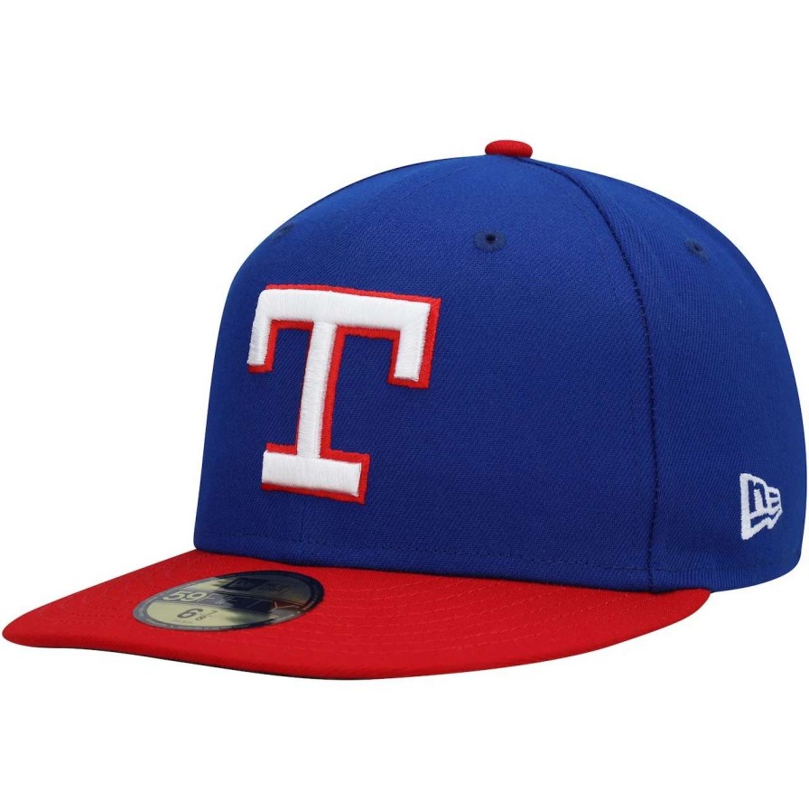 Texas Rangers Caps * | Men'S Texas Rangers New Era Royal Cooperstown Collection Turn Back The Clock 59Fifty Fitted Hat