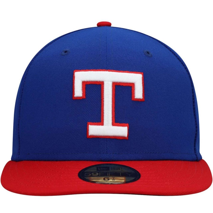 Texas Rangers Caps * | Men'S Texas Rangers New Era Royal Cooperstown Collection Turn Back The Clock 59Fifty Fitted Hat