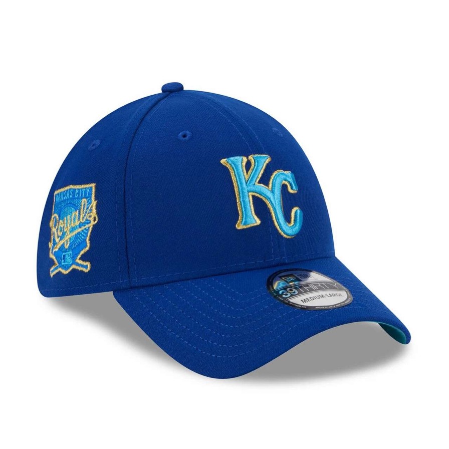 Kansas City Royals Caps * | Men'S Kansas City Royals New Era Royal 2023 Mlb Father'S Day 39Thirty Flex Hat