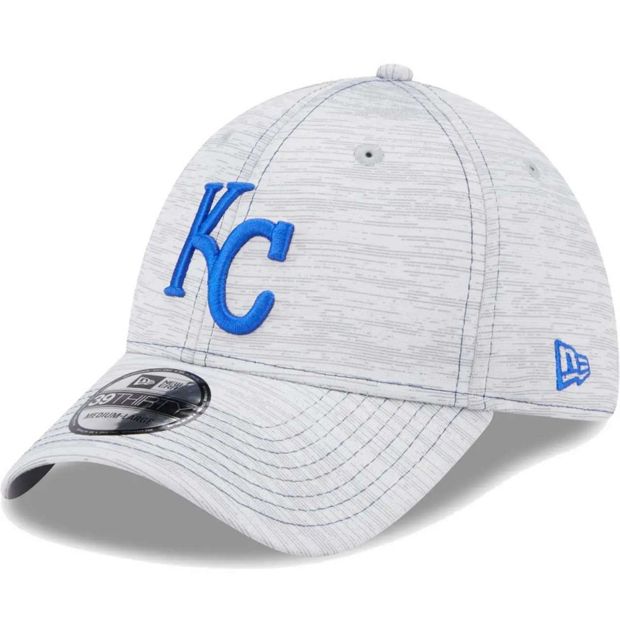 Kansas City Royals Caps * | Men'S Kansas City Royals New Era Gray Speed 39Thirty Flex Hat