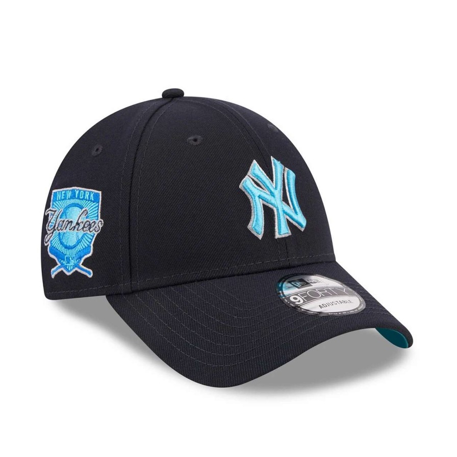 New York Yankees Caps * | Men'S New York Yankees New Era Navy 2023 Mlb Father'S Day 9Forty Adjustable Hat