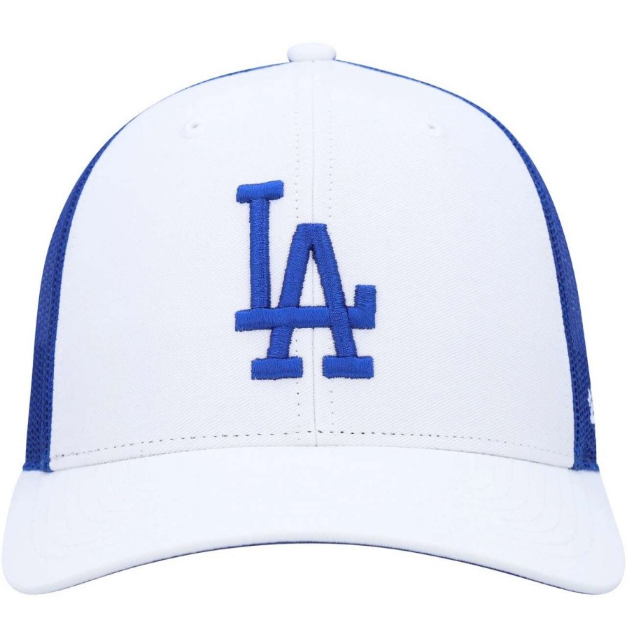 Los Angeles Dodgers Caps * | Men'S Los Angeles Dodgers '47 White Secondary Trucker Snapback Hat