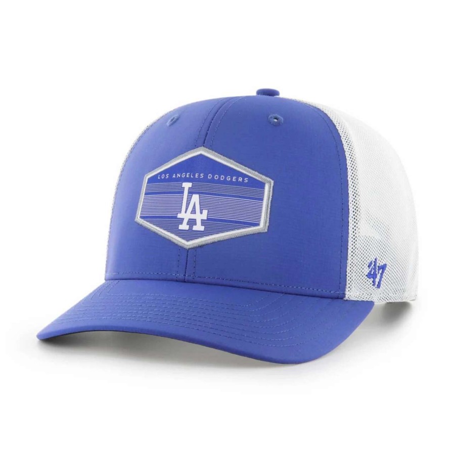 Los Angeles Dodgers Caps * | Men'S Los Angeles Dodgers '47 Royal/White Burgess Trucker Snapback Hat