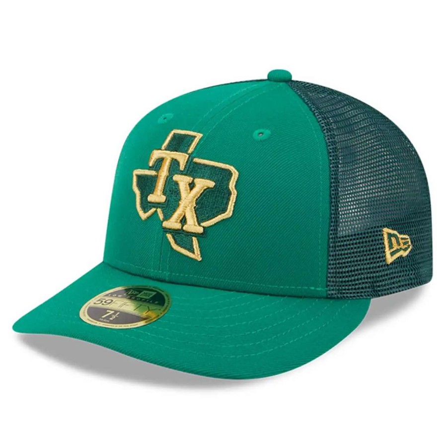 Texas Rangers Caps * | Men'S Texas Rangers New Era Kelly Green 2023 St. Patrick'S Day Low Profile 59Fifty Fitted Hat