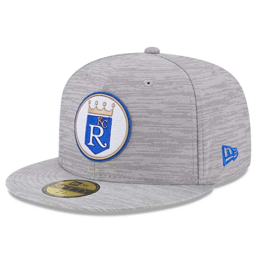 Kansas City Royals Caps * | Men'S Kansas City Royals New Era Gray 2023 Clubhouse 59Fifty Fitted Hat