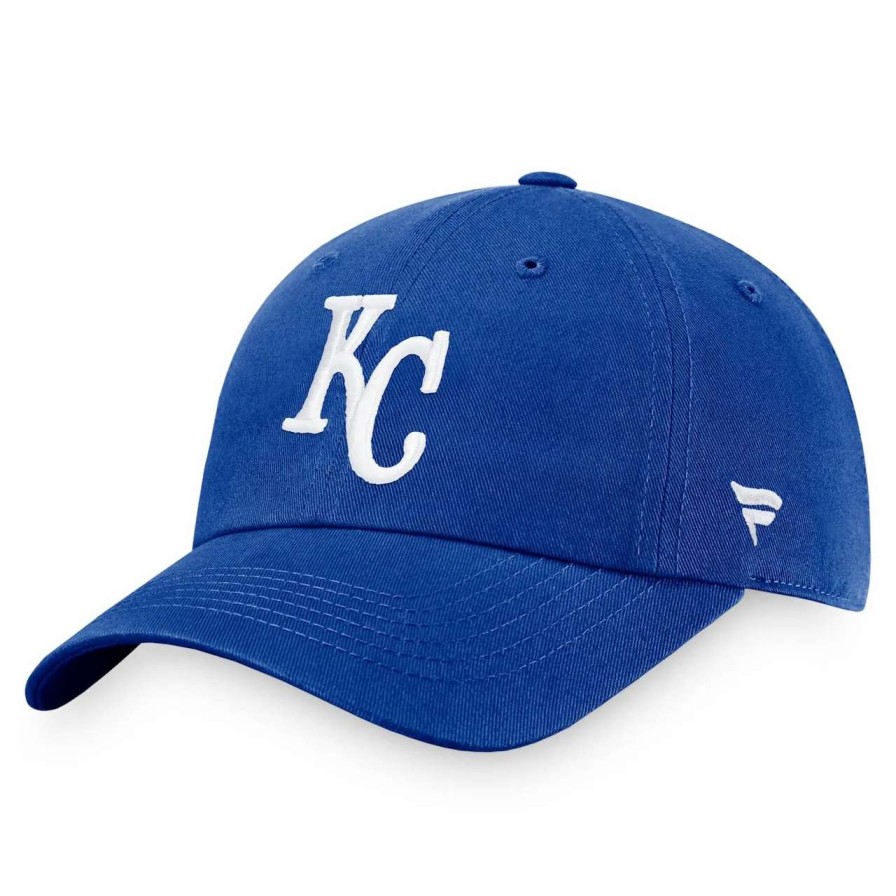 Kansas City Royals Caps * | Men'S Kansas City Royals Fanatics Branded Royal Cooperstown Collection Core Adjustable Hat