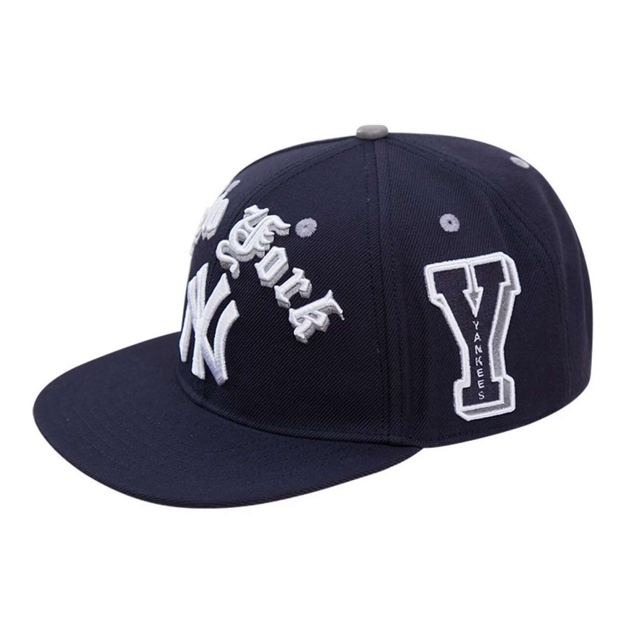 New York Yankees Caps * | Men'S New York Yankees Pro Standard Navy 1999 World Series Old English Snapback Hat