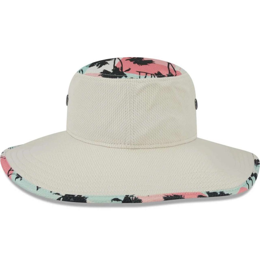 Los Angeles Dodgers Caps * | Men'S Los Angeles Dodgers New Era Natural Retro Beachin' Bucket Hat