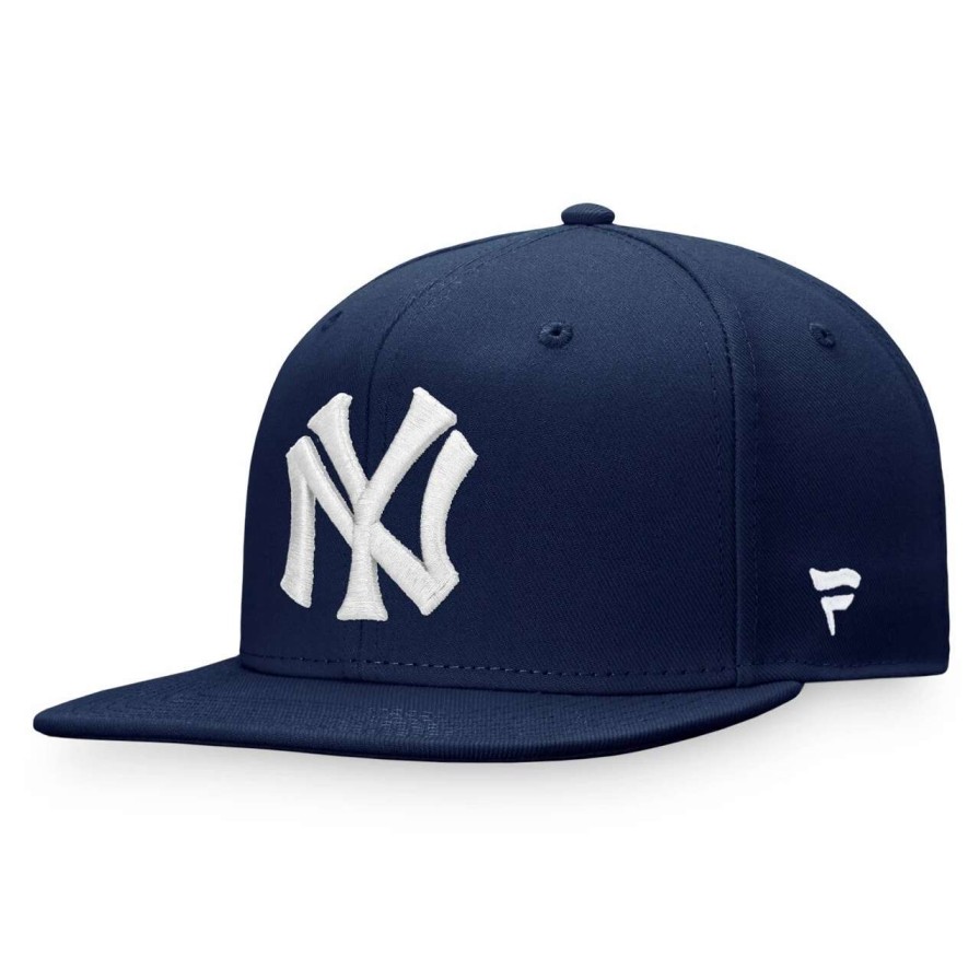 New York Yankees Caps * | Men'S New York Yankees Fanatics Branded Navy Cooperstown Collection Core Snapback Hat