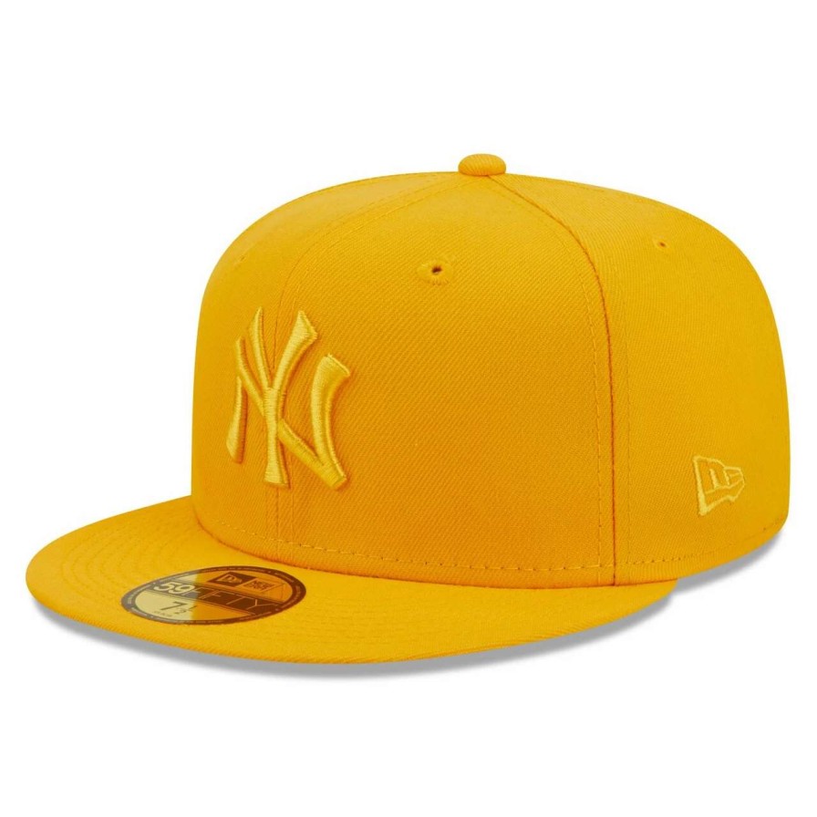 New York Yankees Caps * | Men'S New York Yankees New Era Gold Tonal 59Fifty Fitted Hat