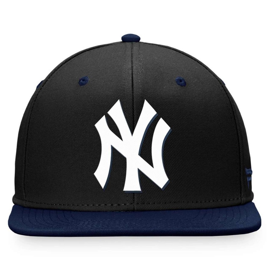 New York Yankees Caps * | Men'S New York Yankees Fanatics Branded Black/Navy State Side Two-Tone Snapback Hat