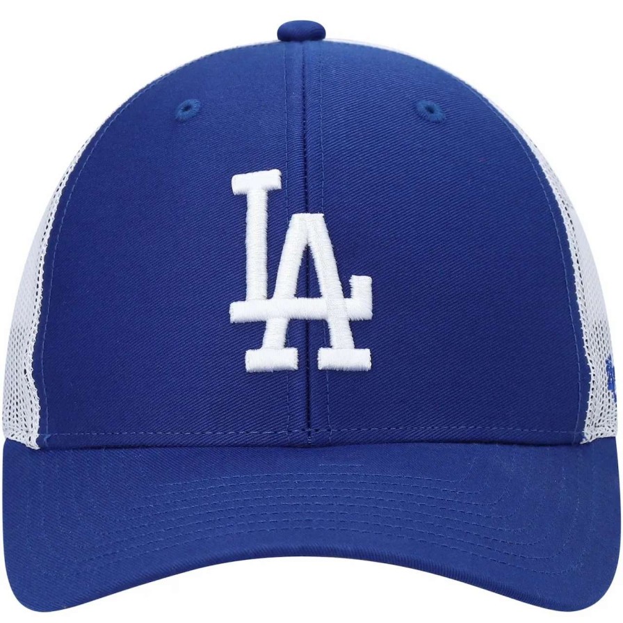 Los Angeles Dodgers Caps * | Men'S '47 Royal/White Los Angeles Dodgers Primary Logo Trucker Snapback Hat