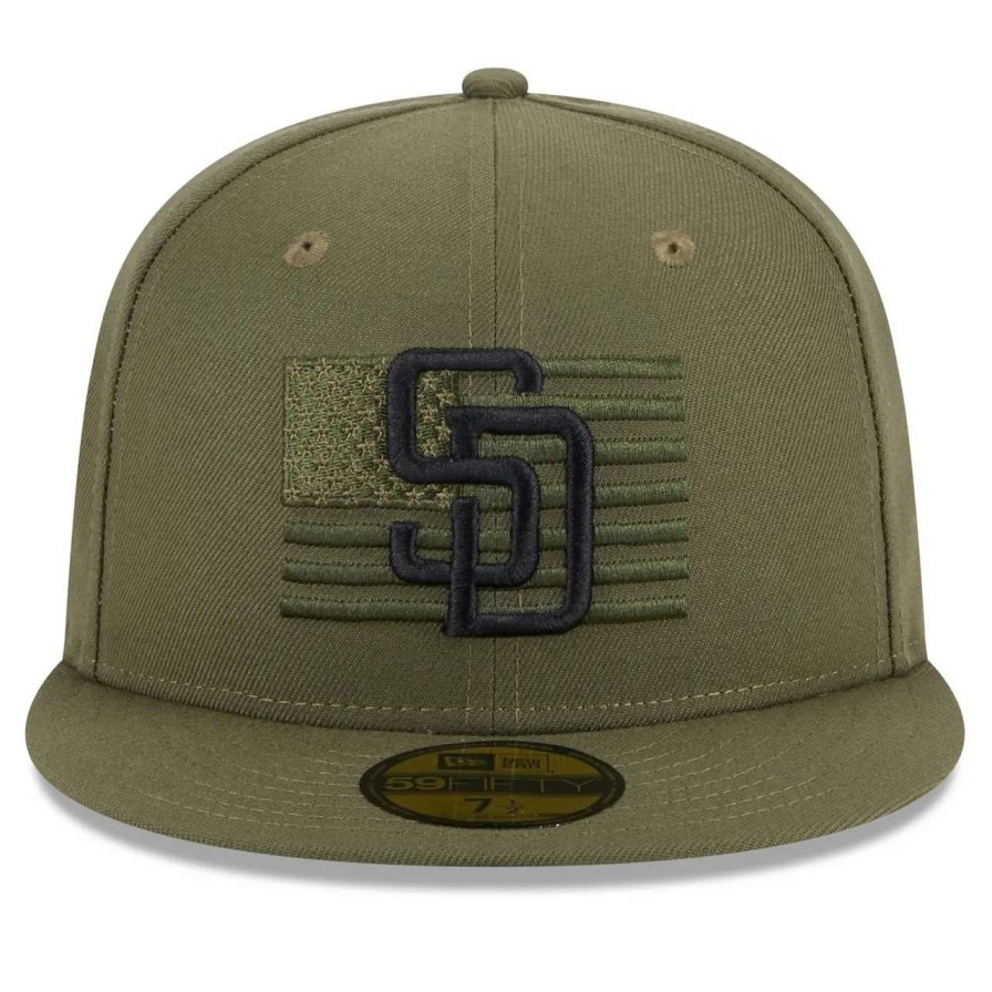 San Diego Padres Caps * | Men'S San Diego Padres New Era Green 2023 Armed Forces Day On-Field 59Fifty Fitted Hat