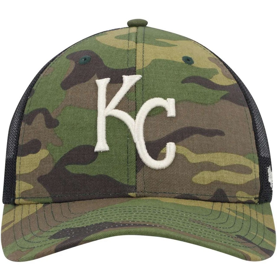 Kansas City Royals Caps * | Men'S Kansas City Royals '47 Camo Trucker Snapback Hat