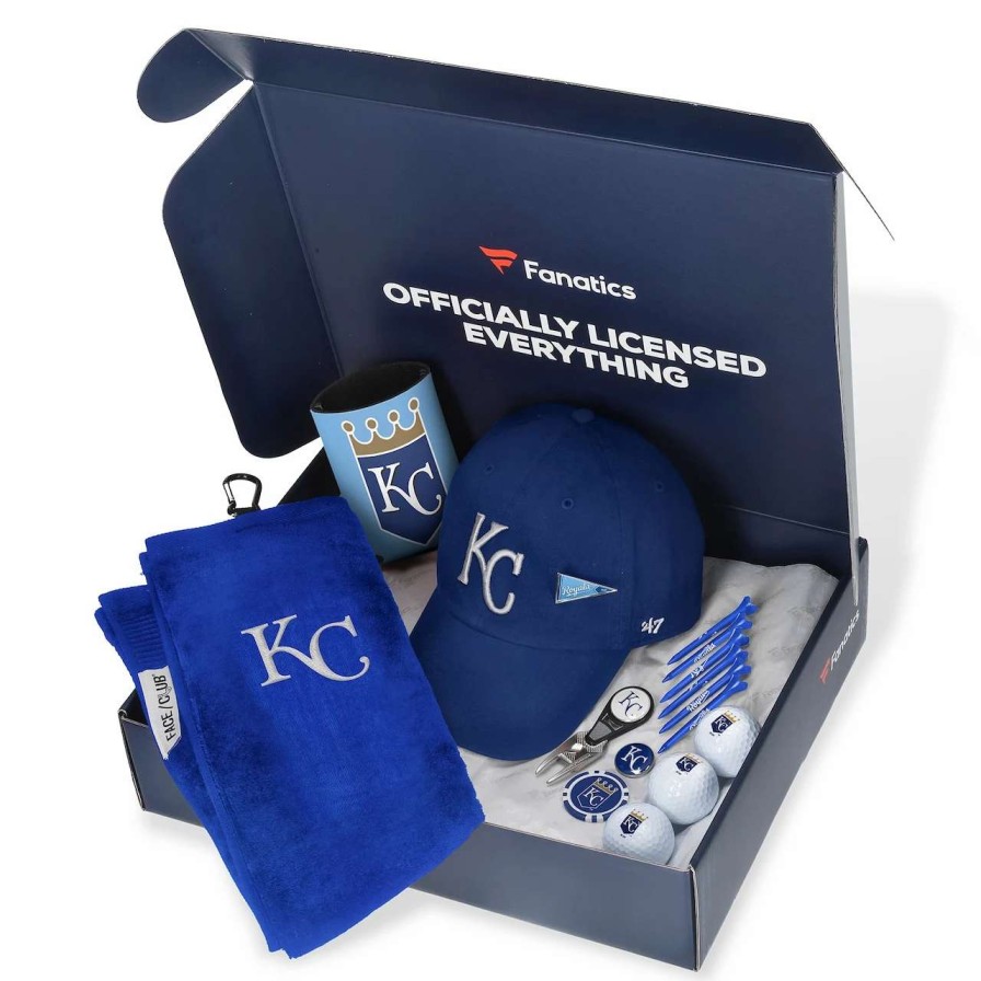 Kansas City Royals Caps * | Fanatics Branded Kansas City Royals Fanatics Pack Golf-Themed Gift Box $105+ Value