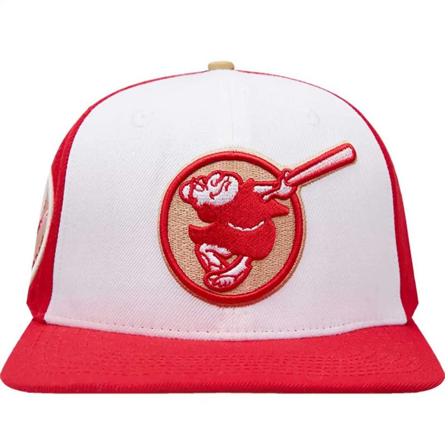 San Diego Padres Caps * | Men'S San Diego Padres Pro Standard White/Red Strawberry Ice Cream Drip Snapback Hat