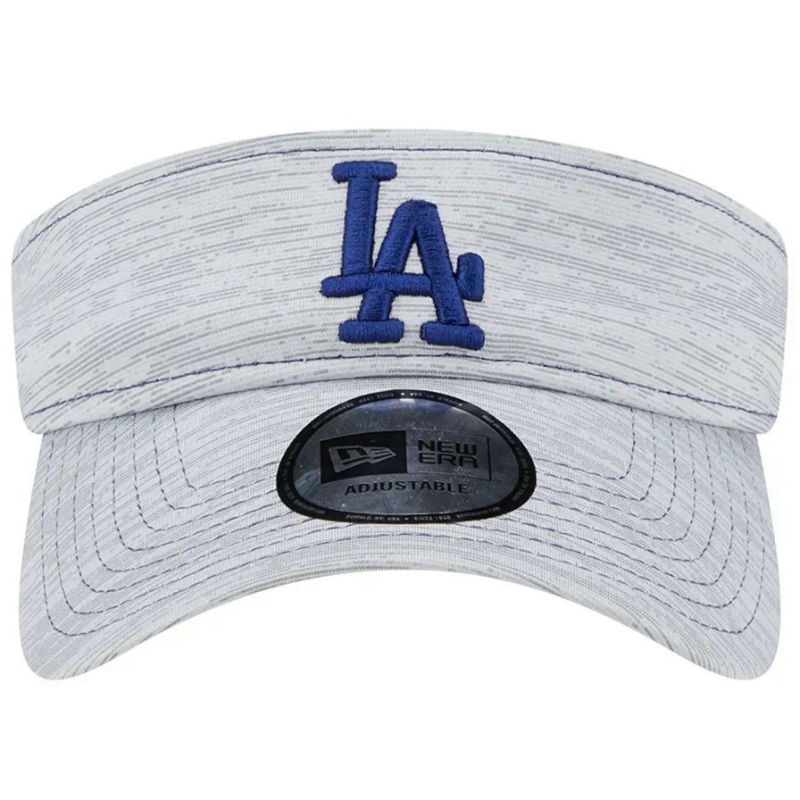 Los Angeles Dodgers Caps * | Men'S Los Angeles Dodgers New Era Gray Adjustable Visor