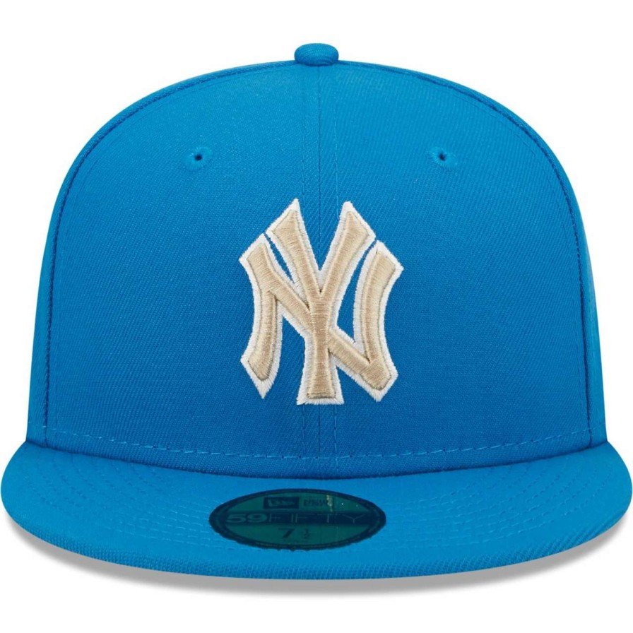 New York Yankees Caps * | Men'S New York Yankees New Era Blue Stone 1999 World Series Undervisor 59Fifty Fitted Hat