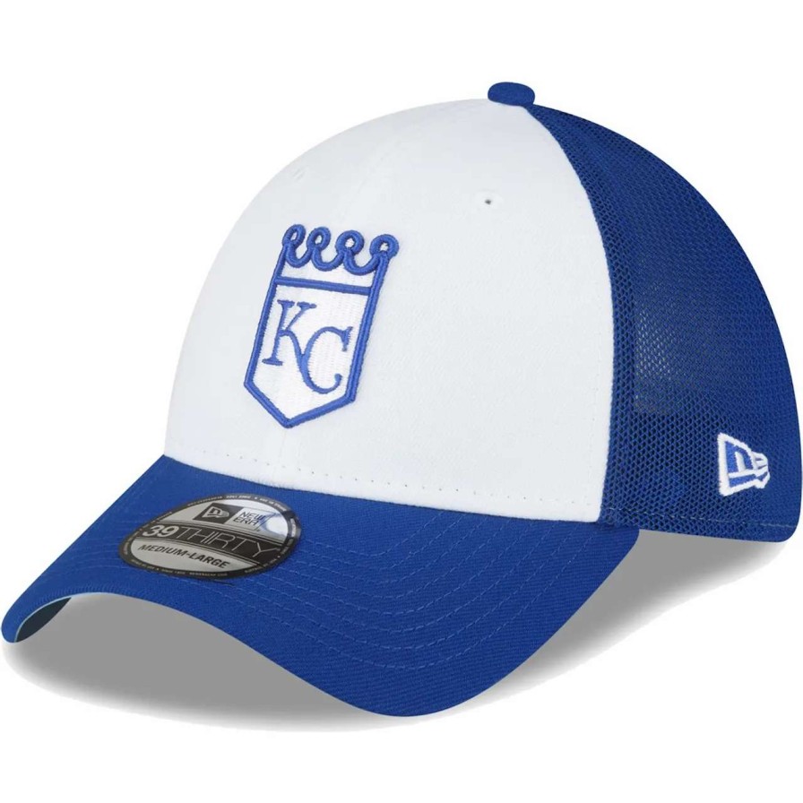 Kansas City Royals Caps * | Men'S Kansas City Royals New Era Royal/White 2023 On-Field Batting Practice 39Thirty Flex Hat