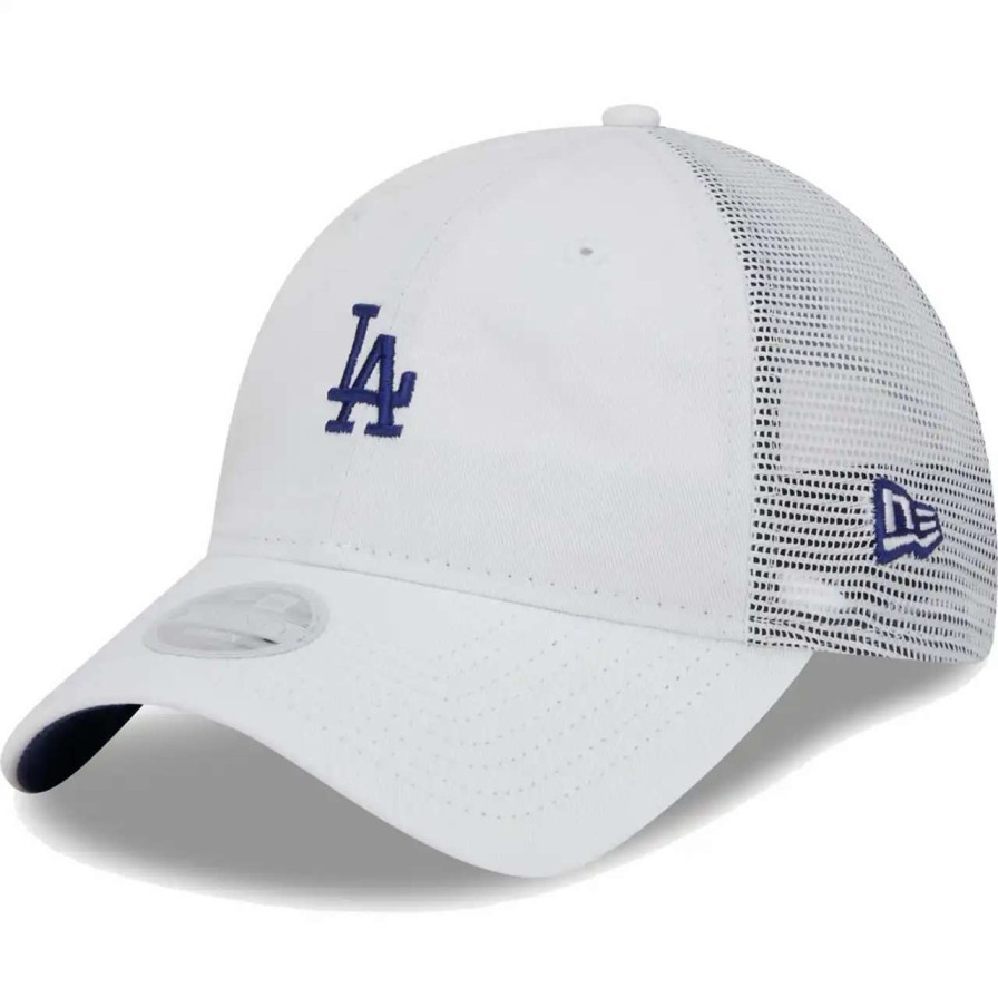 Los Angeles Dodgers Caps * | Women'S Los Angeles Dodgers New Era White Mini 9Twenty Adjustable Hat