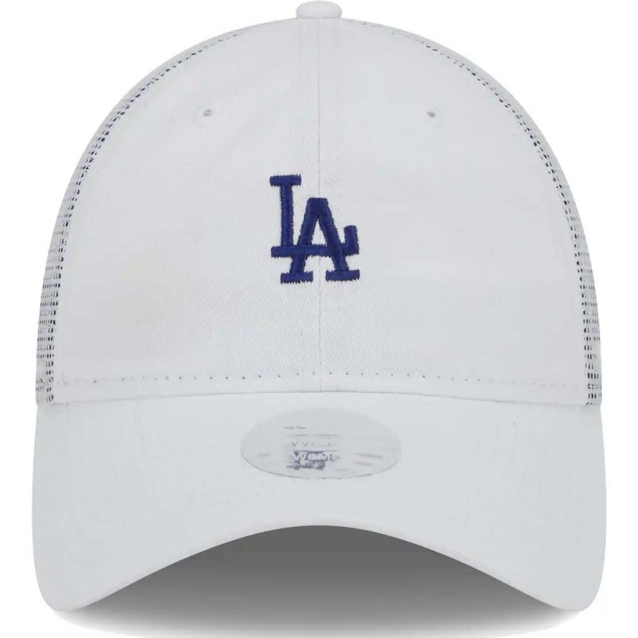 Los Angeles Dodgers Caps * | Women'S Los Angeles Dodgers New Era White Mini 9Twenty Adjustable Hat