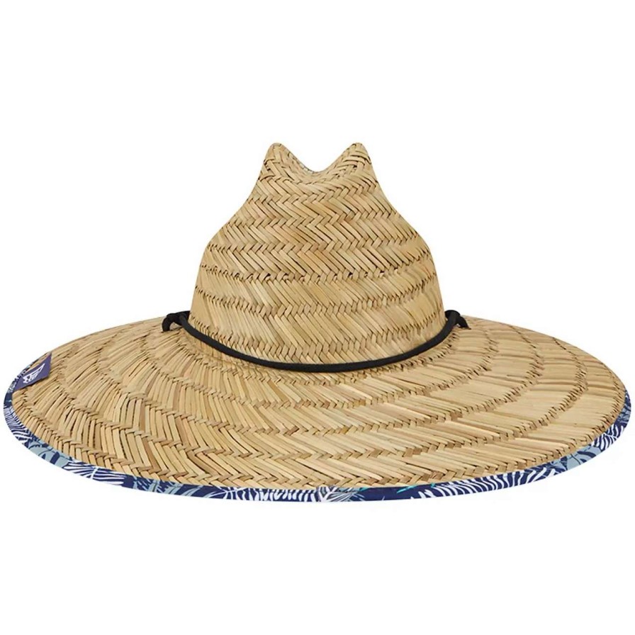 Los Angeles Dodgers Caps * | Men'S Los Angeles Dodgers New Era Natural 2023 Spring Training Floral Straw Hat