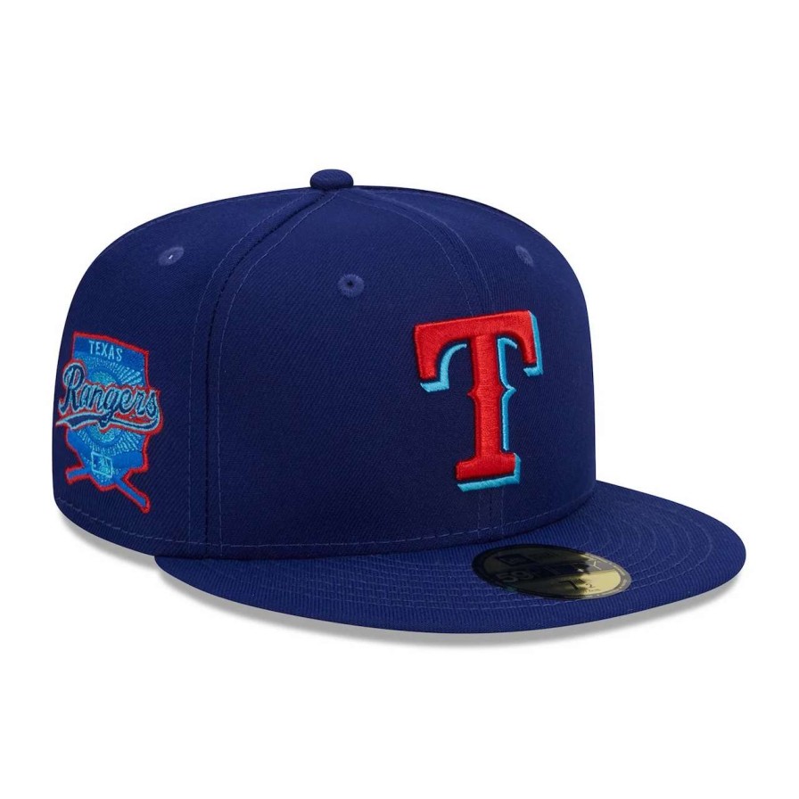 Texas Rangers Caps * | Men'S Texas Rangers New Era Royal 2023 Mlb Father'S Day On-Field 59Fifty Fitted Hat