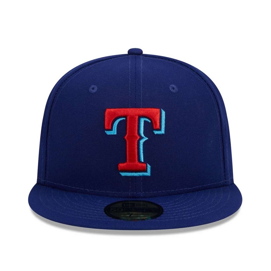 Texas Rangers Caps * | Men'S Texas Rangers New Era Royal 2023 Mlb Father'S Day On-Field 59Fifty Fitted Hat