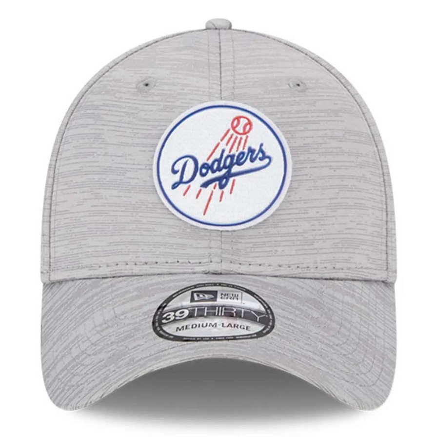 Los Angeles Dodgers Caps * | Men'S Los Angeles Dodgers New Era Gray 2023 Clubhouse 39Thirty Flex Hat