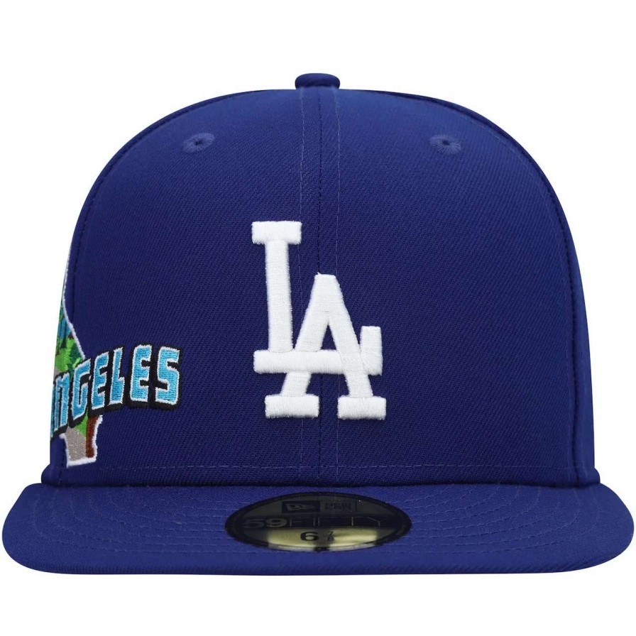 Los Angeles Dodgers Caps * | Men'S Los Angeles Dodgers New Era Royal Stateview 59Fifty Fitted Hat