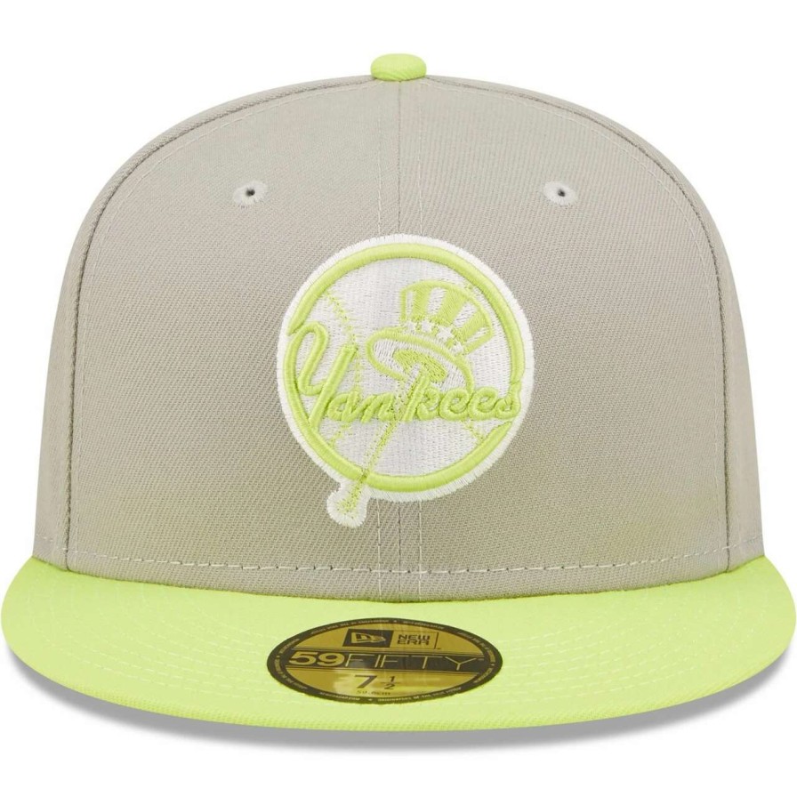 New York Yankees Caps * | Men'S New York Yankees New Era Gray/Green 1956 World Series Cyber 59Fifty Fitted Hat