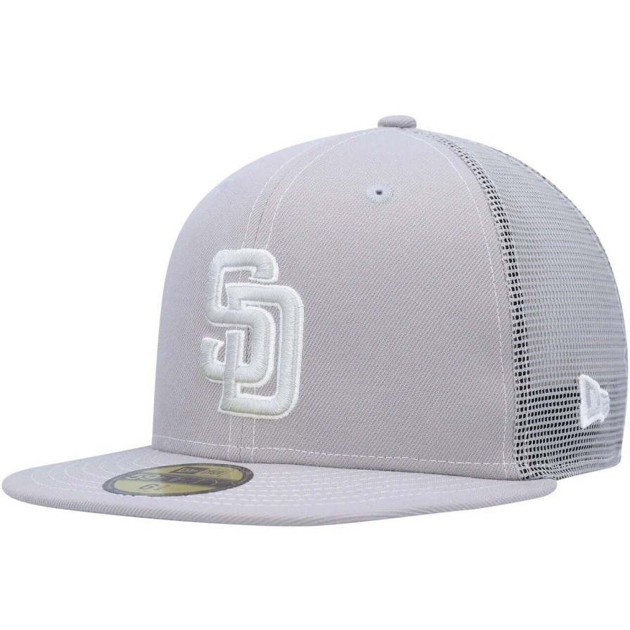 San Diego Padres Caps * | Men'S San Diego Padres New Era Gray 2023 On-Field Batting Practice 59Fifty Fitted Hat