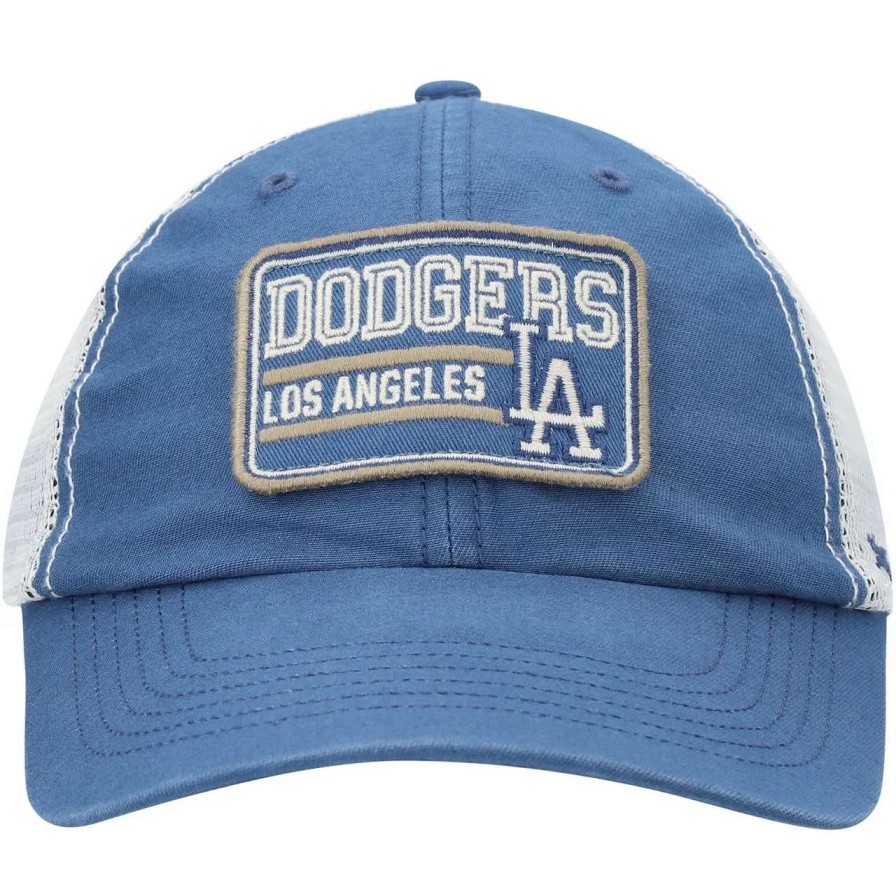 Los Angeles Dodgers Caps * | Men'S Los Angeles Dodgers '47 Royal/Natural Off Ramp Clean Up Trucker Adjustable Hat