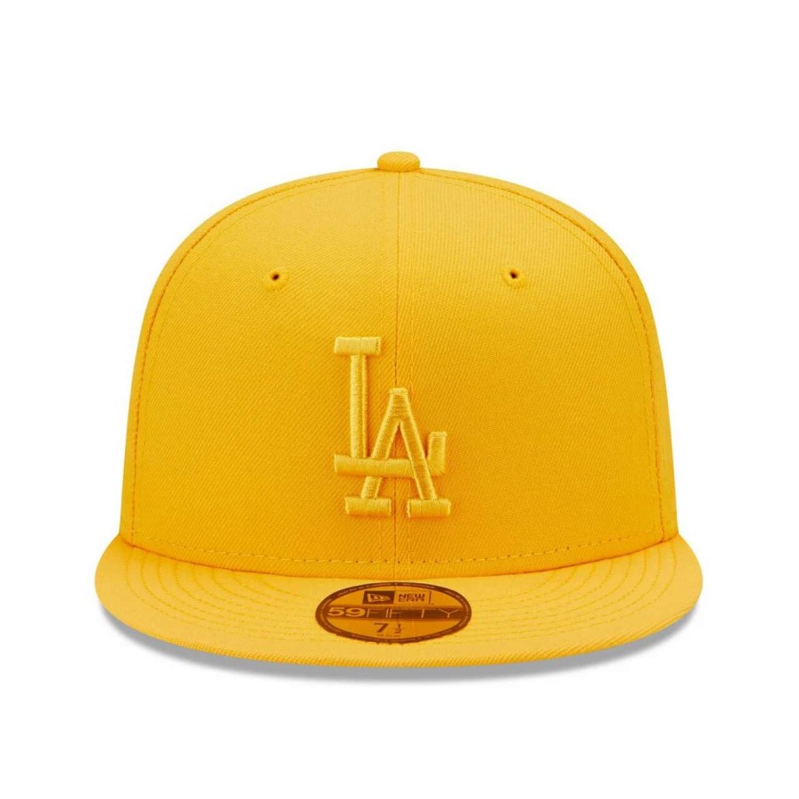 Los Angeles Dodgers Caps * | Men'S Los Angeles Dodgers New Era Gold Tonal 59Fifty Fitted Hat