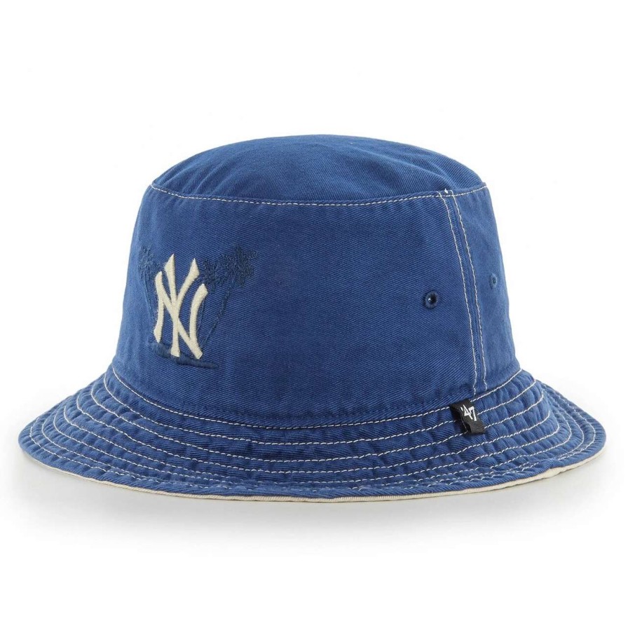 New York Yankees Caps * | Men'S New York Yankees '47 Navy Trailhead Bucket Hat