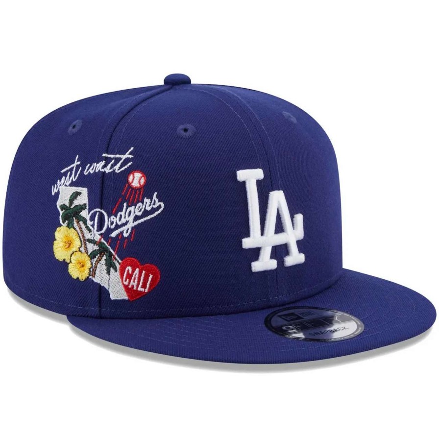 Los Angeles Dodgers Caps * | Men'S Los Angeles Dodgers New Era Navy Icon 9Fifty Snapback