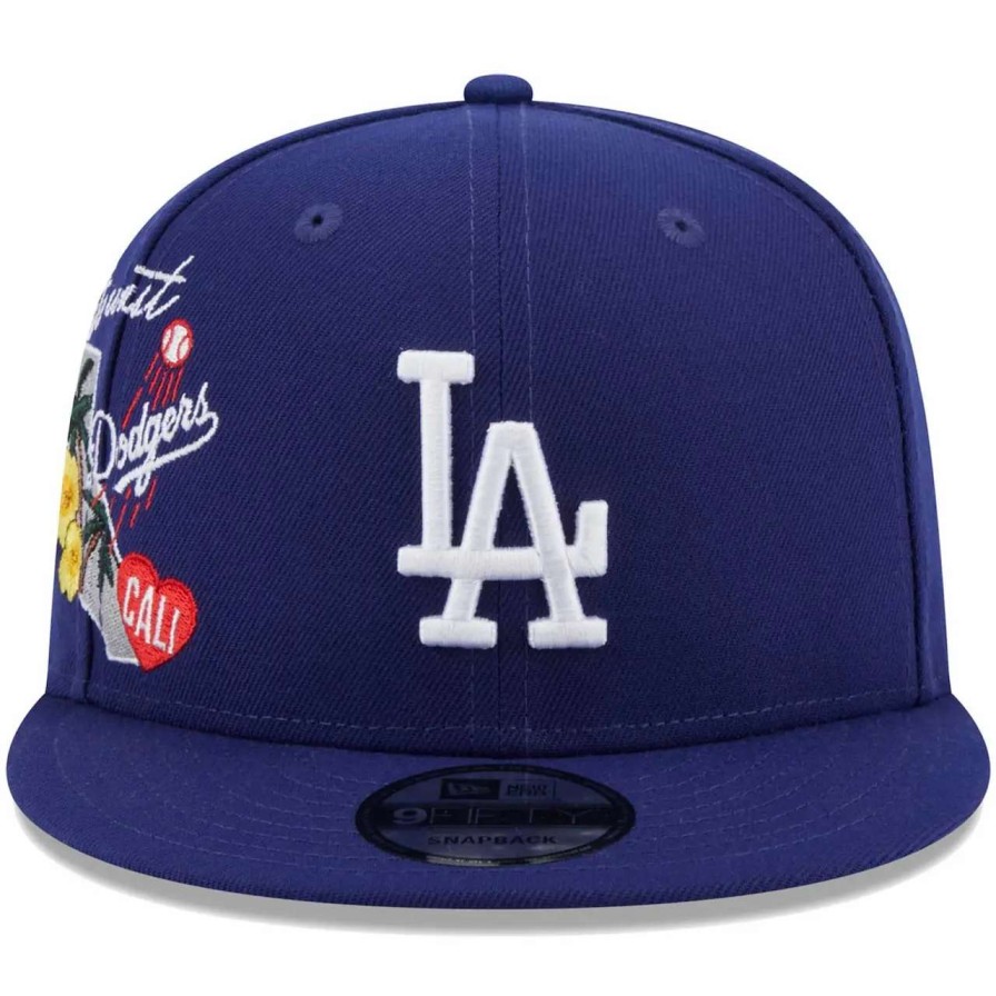 Los Angeles Dodgers Caps * | Men'S Los Angeles Dodgers New Era Navy Icon 9Fifty Snapback