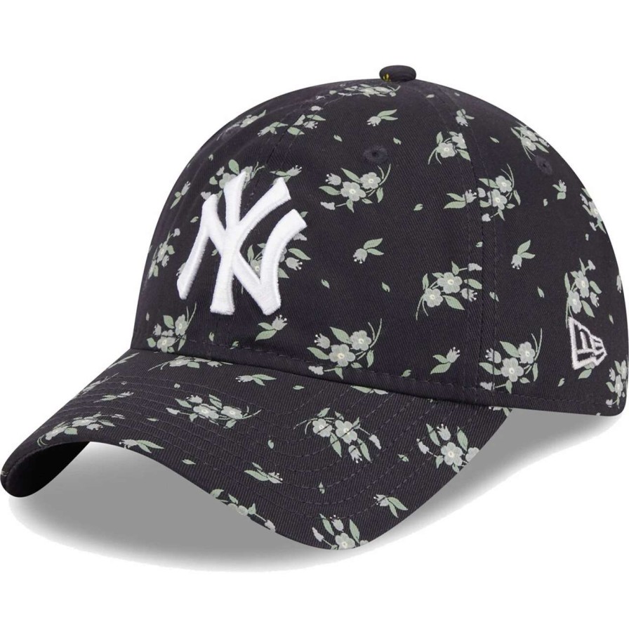 New York Yankees Caps * | Youth New York Yankees New Era Navy Bloom 9Twenty Adjustable Hat