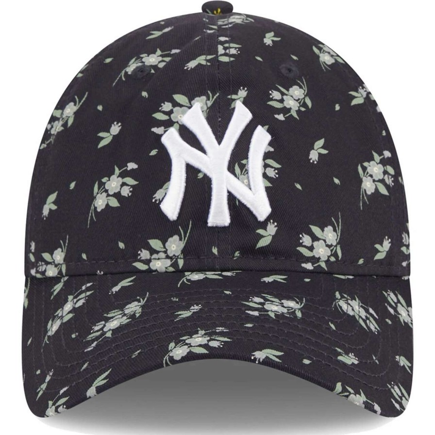 New York Yankees Caps * | Youth New York Yankees New Era Navy Bloom 9Twenty Adjustable Hat