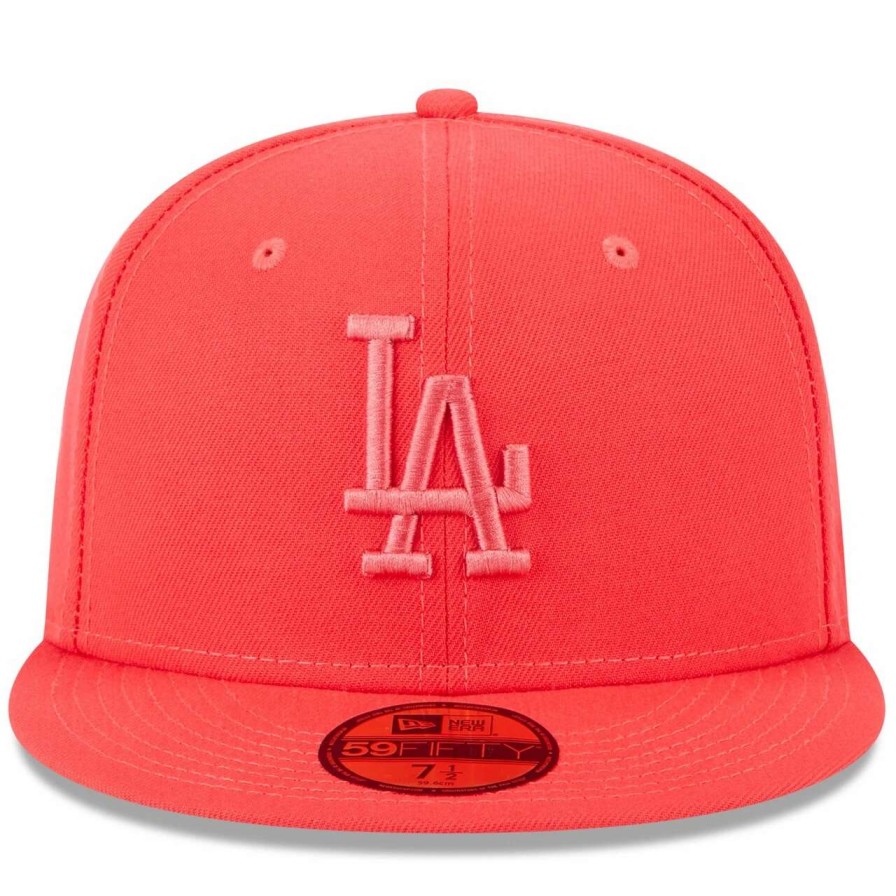 Los Angeles Dodgers Caps * | Men'S Los Angeles Dodgers New Era Red 2023 Spring Color Basic 59Fifty Fitted Hat