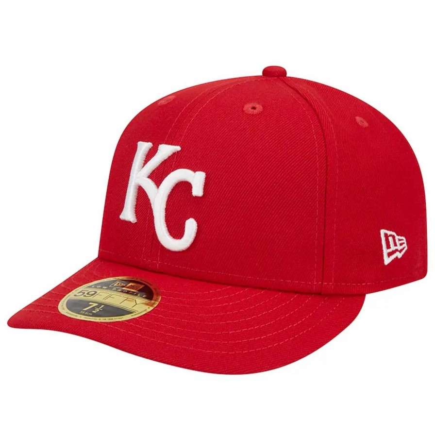 Kansas City Royals Caps * | Men'S Kansas City Royals New Era Scarlet Low Profile 59Fifty Fitted Hat