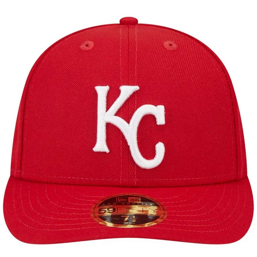 Kansas City Royals Caps * | Men'S Kansas City Royals New Era Scarlet Low Profile 59Fifty Fitted Hat