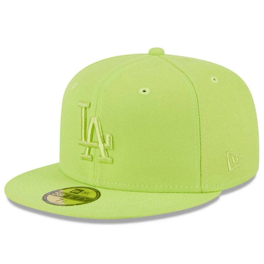 Los Angeles Dodgers Caps * | Men'S Los Angeles Dodgers New Era Neon Green 2023 Spring Color Basic 59Fifty Fitted Hat