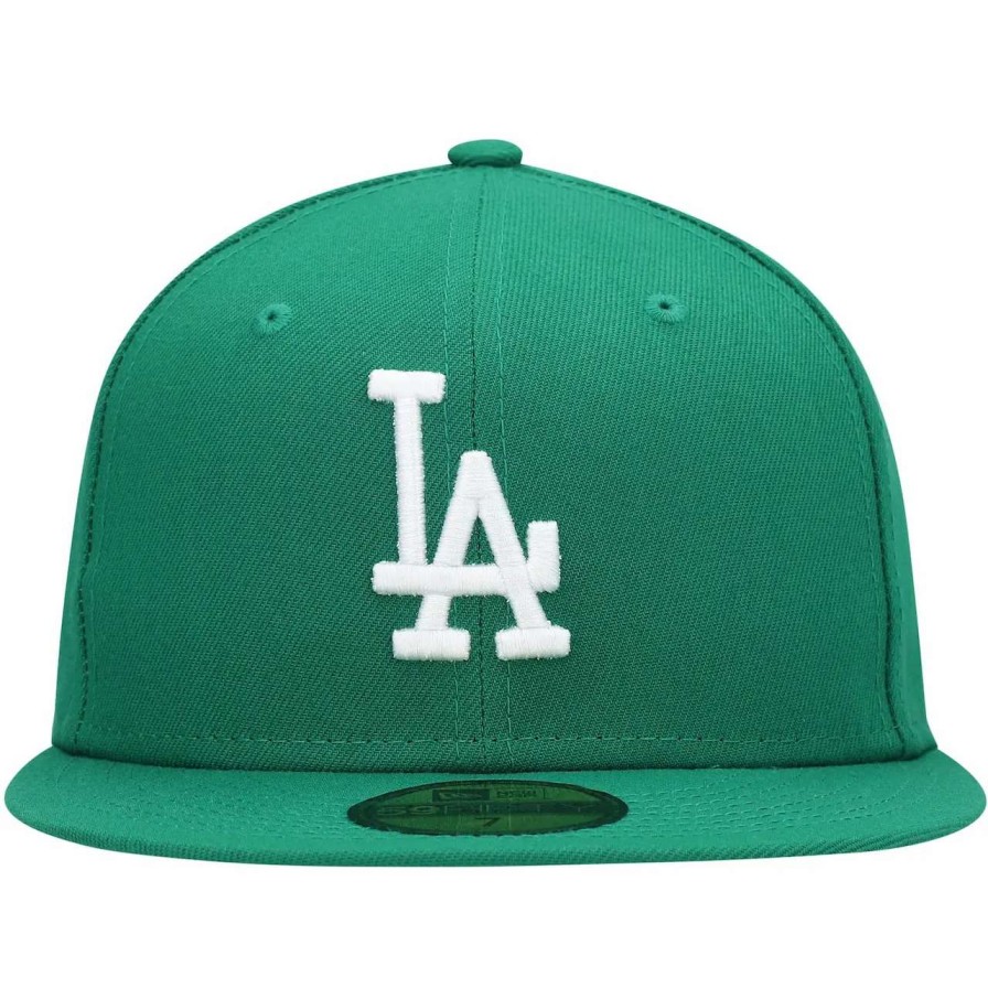 Los Angeles Dodgers Caps * | Men'S Los Angeles Dodgers New Era Kelly Green White Logo 59Fifty Fitted Hat