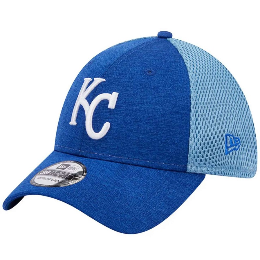 Kansas City Royals Caps * | Men'S Kansas City Royals New Era Royal Shadow Neo 39Thirty Flex Hat