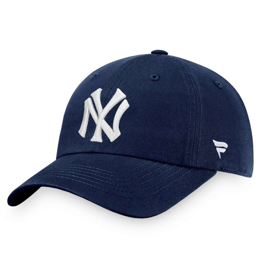 New York Yankees Caps * | Men'S New York Yankees Fanatics Branded Navy Cooperstown Collection Core Adjustable Hat