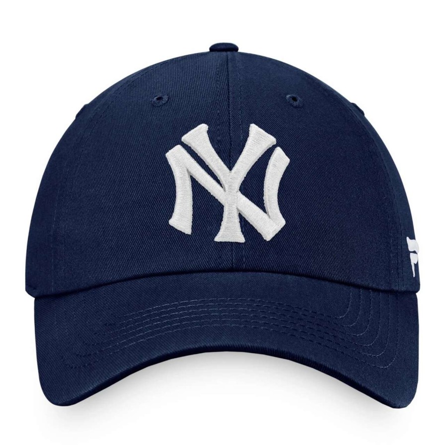 New York Yankees Caps * | Men'S New York Yankees Fanatics Branded Navy Cooperstown Collection Core Adjustable Hat