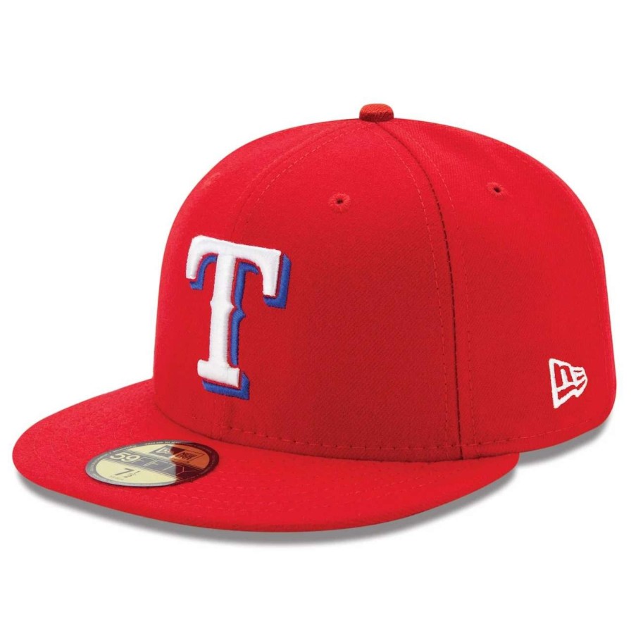 Texas Rangers Caps * | Men'S Texas Rangers New Era Red Alternate Authentic Collection On-Field 59Fifty Fitted Hat