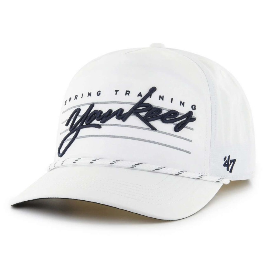 New York Yankees Caps * | Men'S New York Yankees '47 White Downburst Hitch Snapback Hat